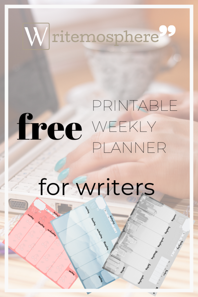 Free weekly planner for creative writing
