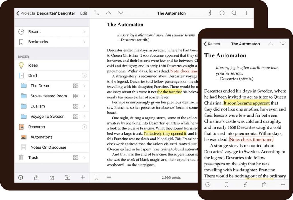 Scrivener Writemosphere