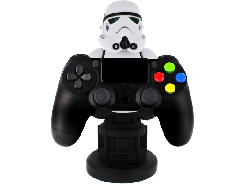 Stormtrooper-themed controller holder