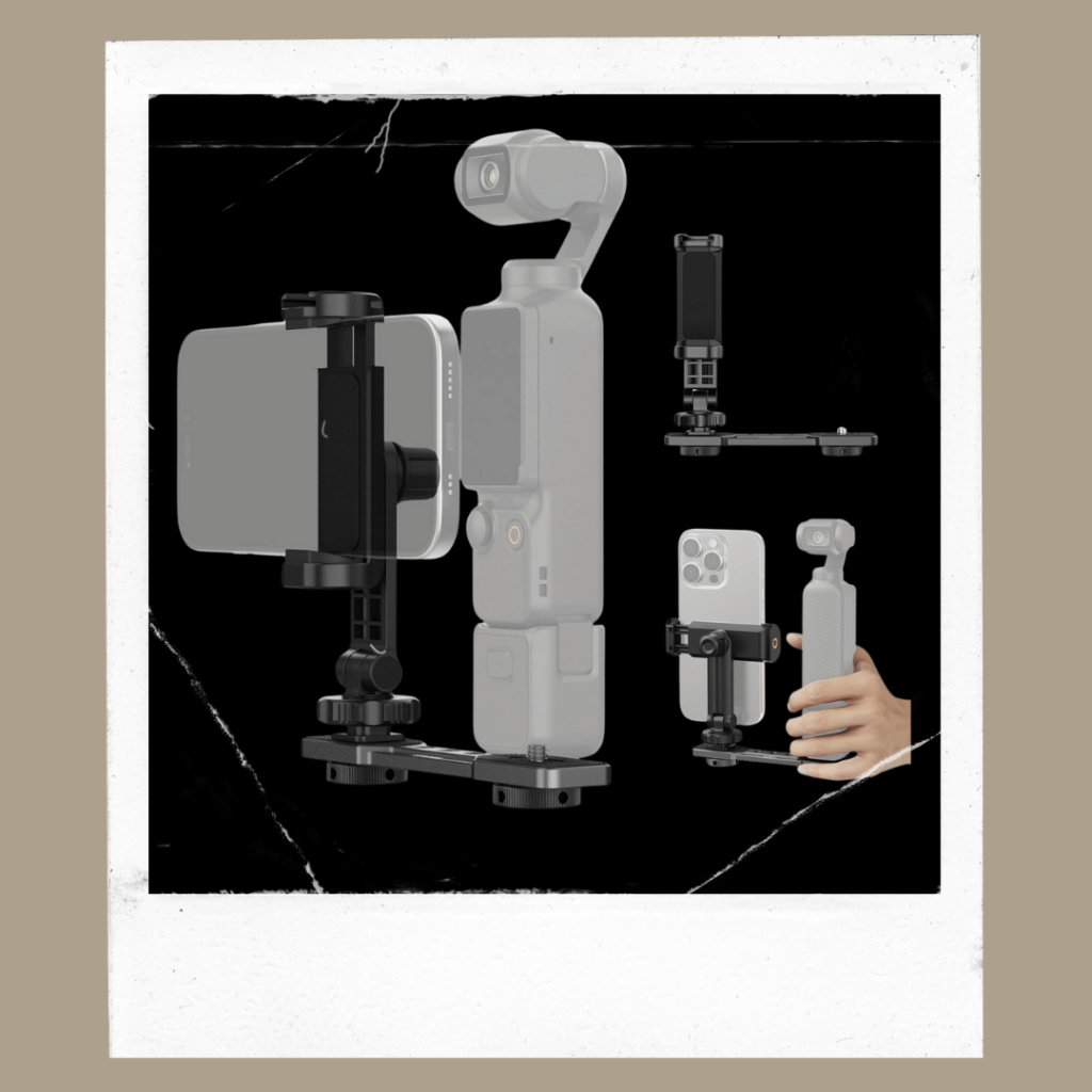 Dual device mount for phone and camera