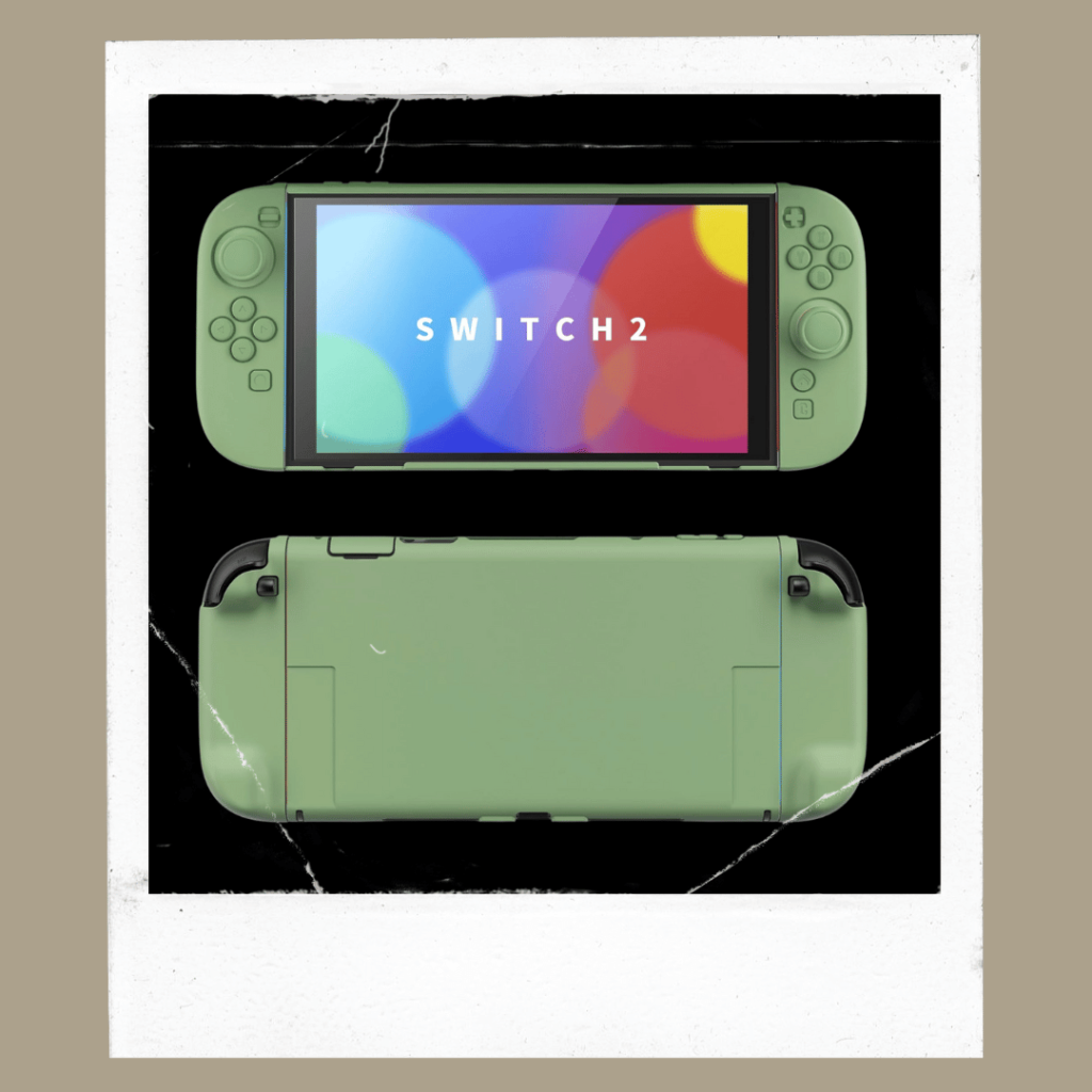 Cozy green Nintendo Switch 2 with my favorite skin