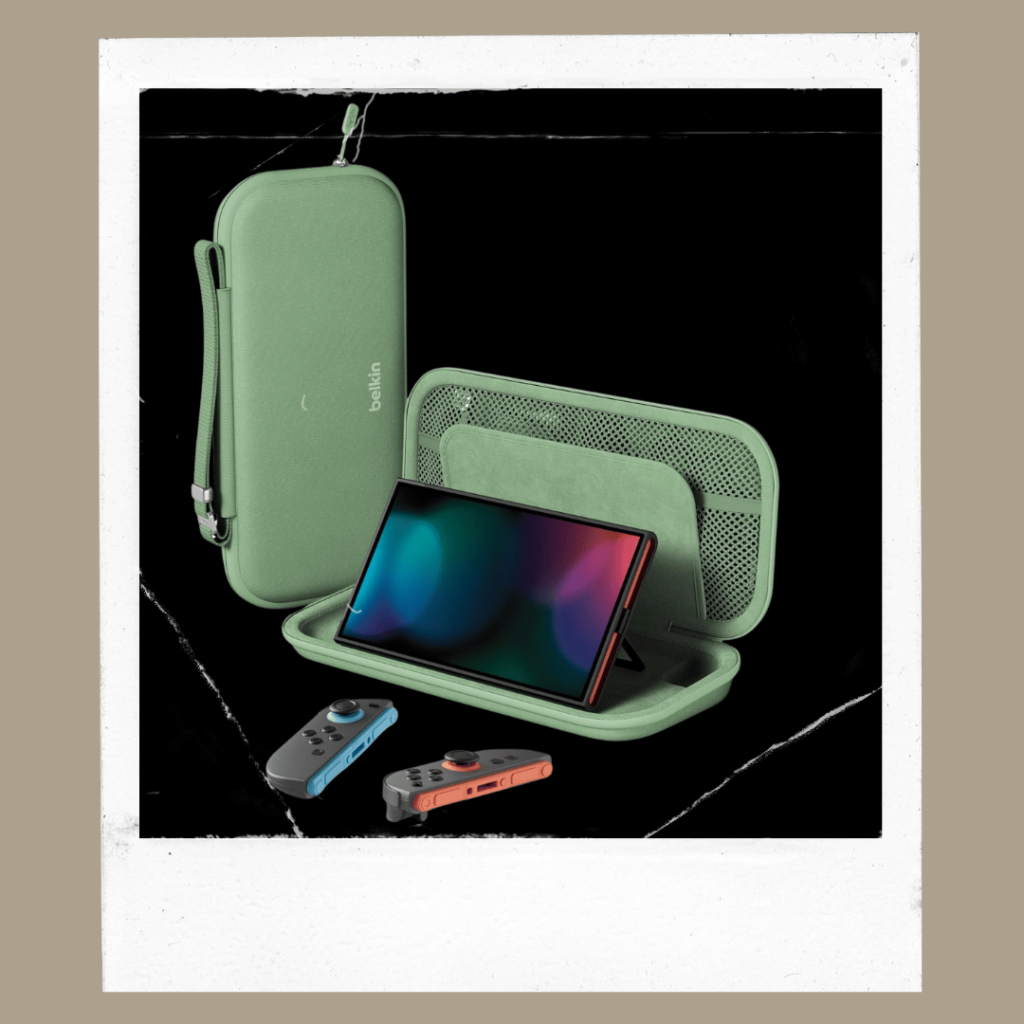 My gaming travel pouch with Switch accessories